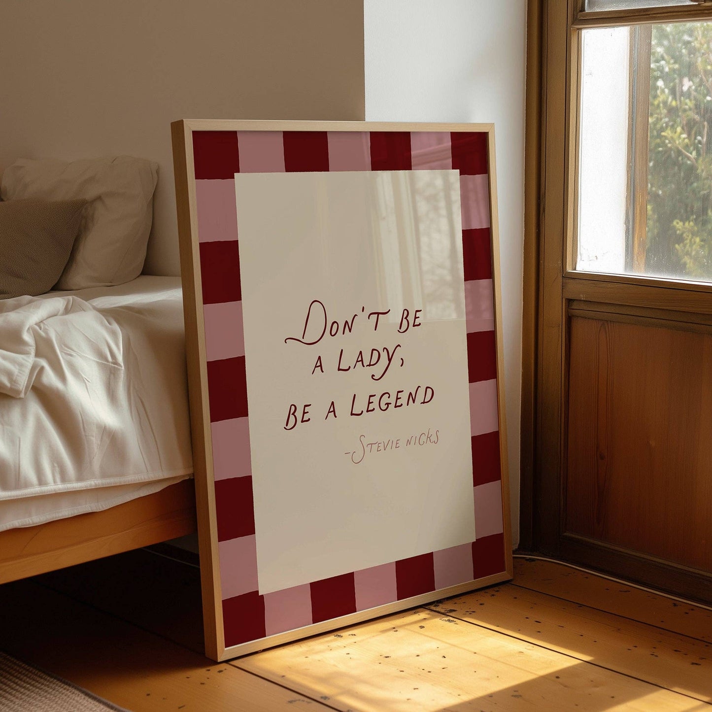 Don't Be A Lady, Be A Legend Print: A4