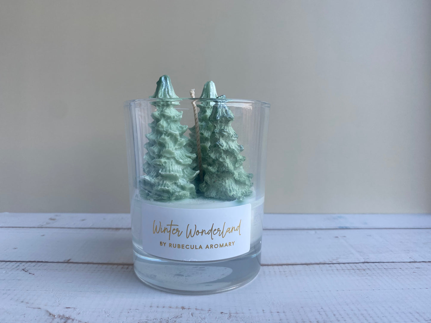 Handmade Christmas Tree Scented Candle, Vegan Soy Wax