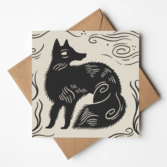 'The Fox' Animal Card: Naked