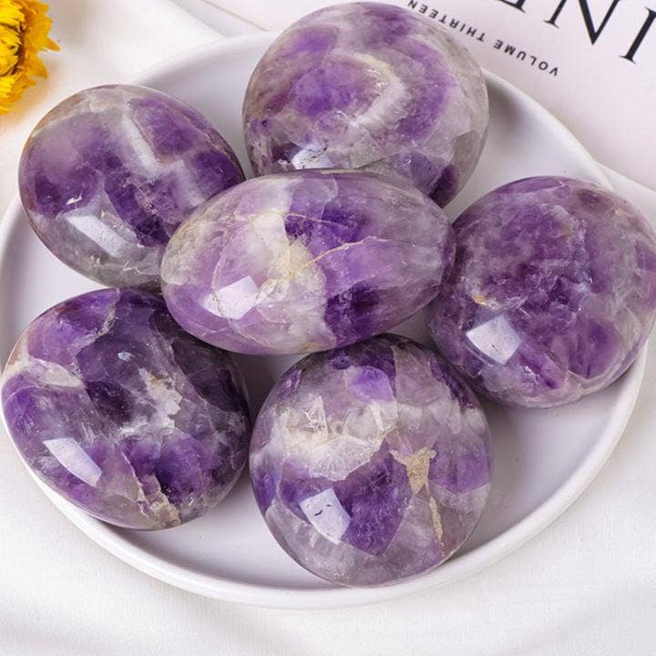 Dream Amethyst Palm Stone