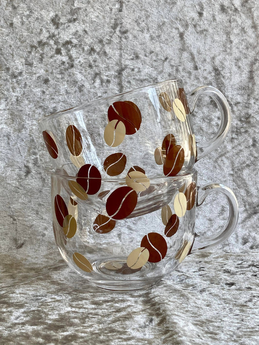 Coffee Bean Glass Mug