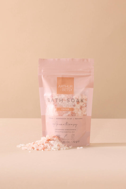 Aromatherapy Bath salts, Luxury Bath soak, Bath salts bag: Focus