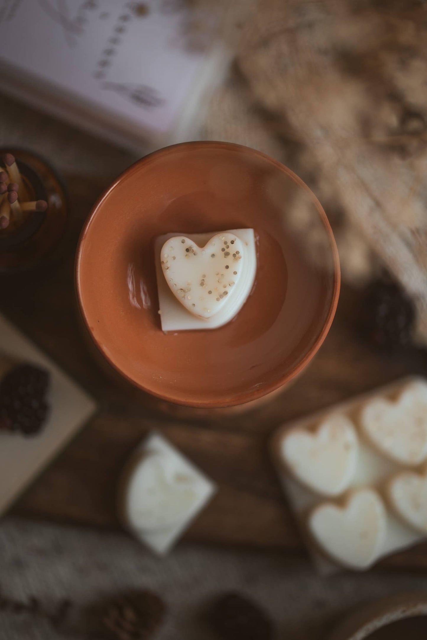 Whipped Hot Cocoa Scented Heart Clamshell Soy Wax Melts