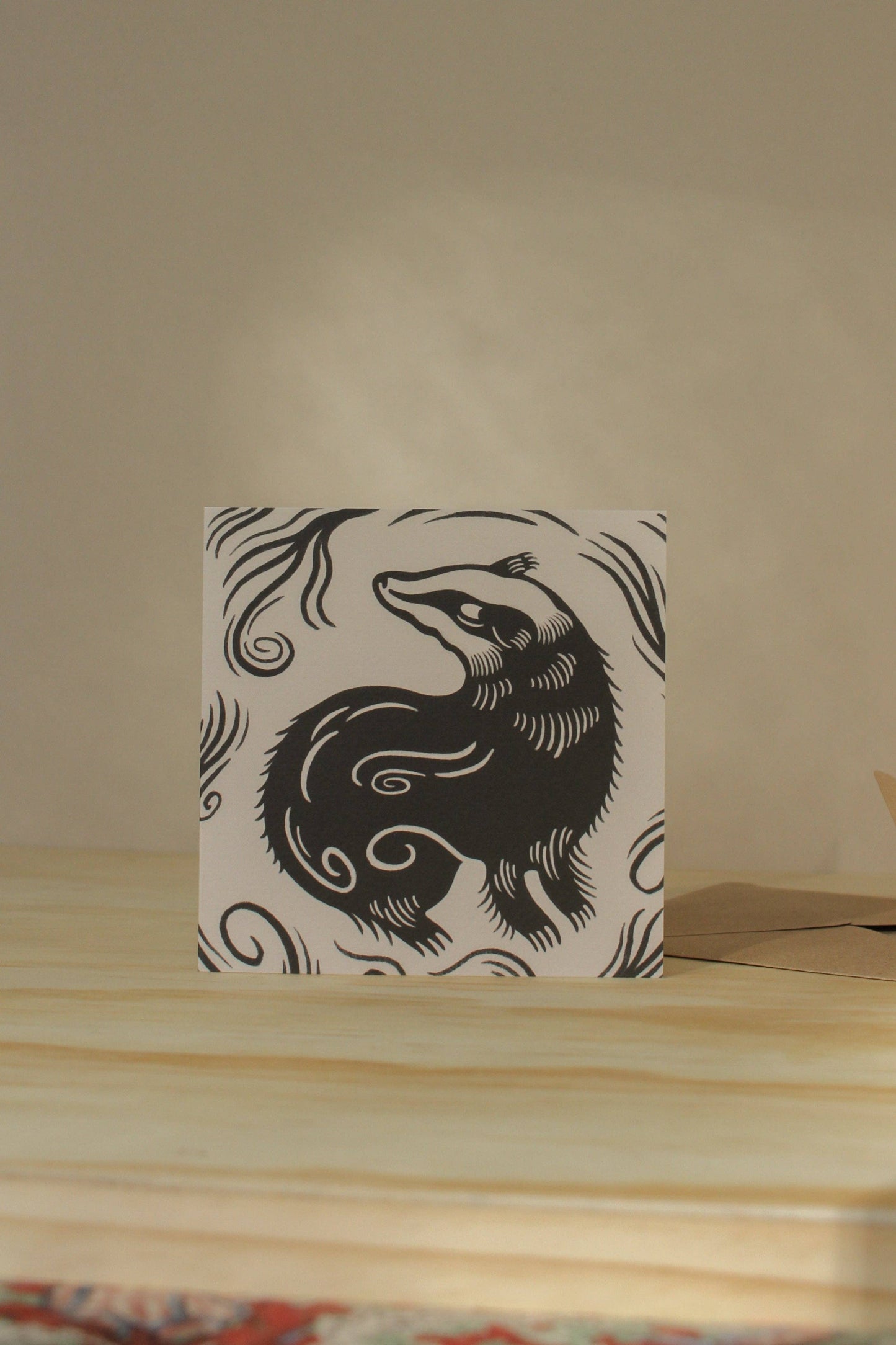 'The Badger' Animal Card: Naked