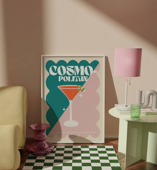 Cosmopolitan Cocktail Print: A4