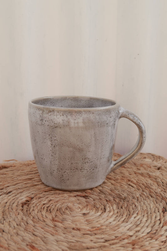 Handmade Ceramic Mug - Snowy Grey