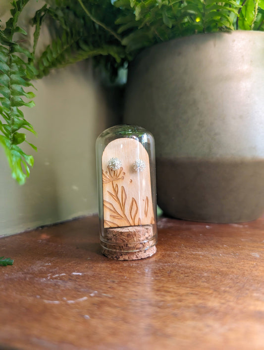 Dandelion Sterling Silver Studs