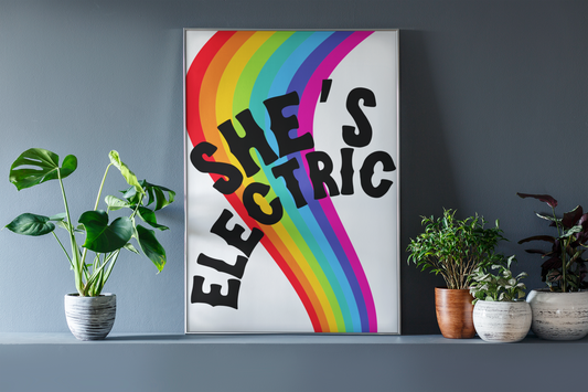 She’s Electric Print: A4