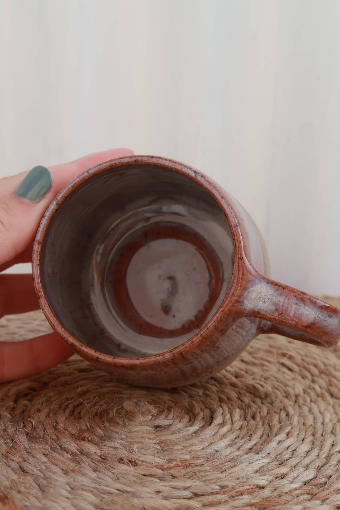 Handmade Ceramic Small Mug - Speckled Wild Plum