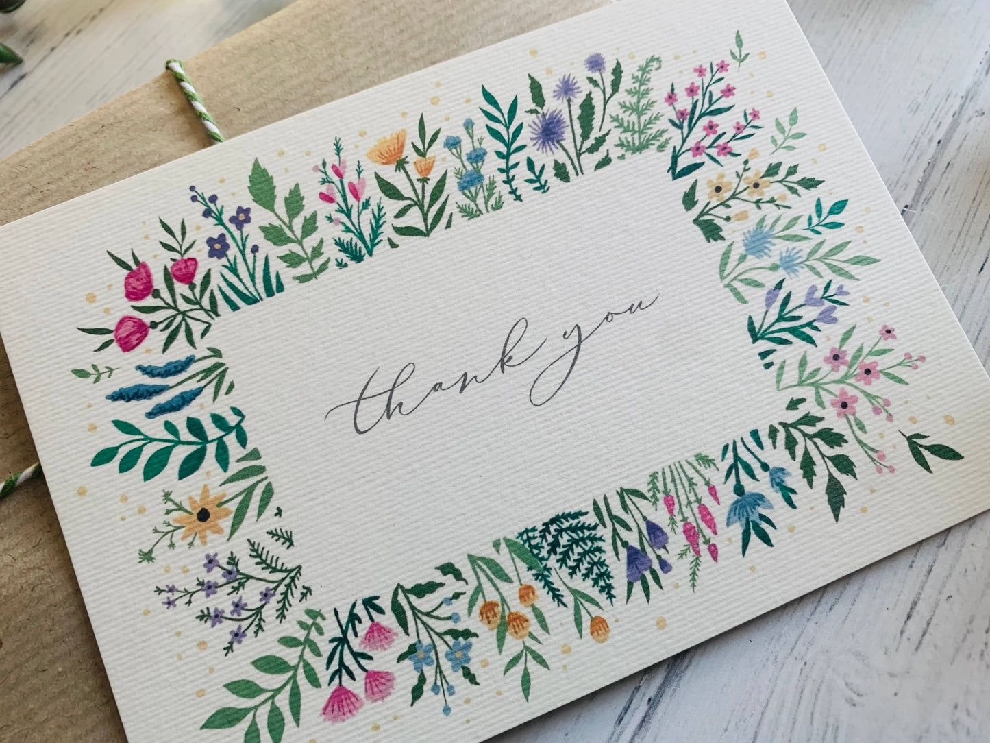 Thank You Calligraphy Card