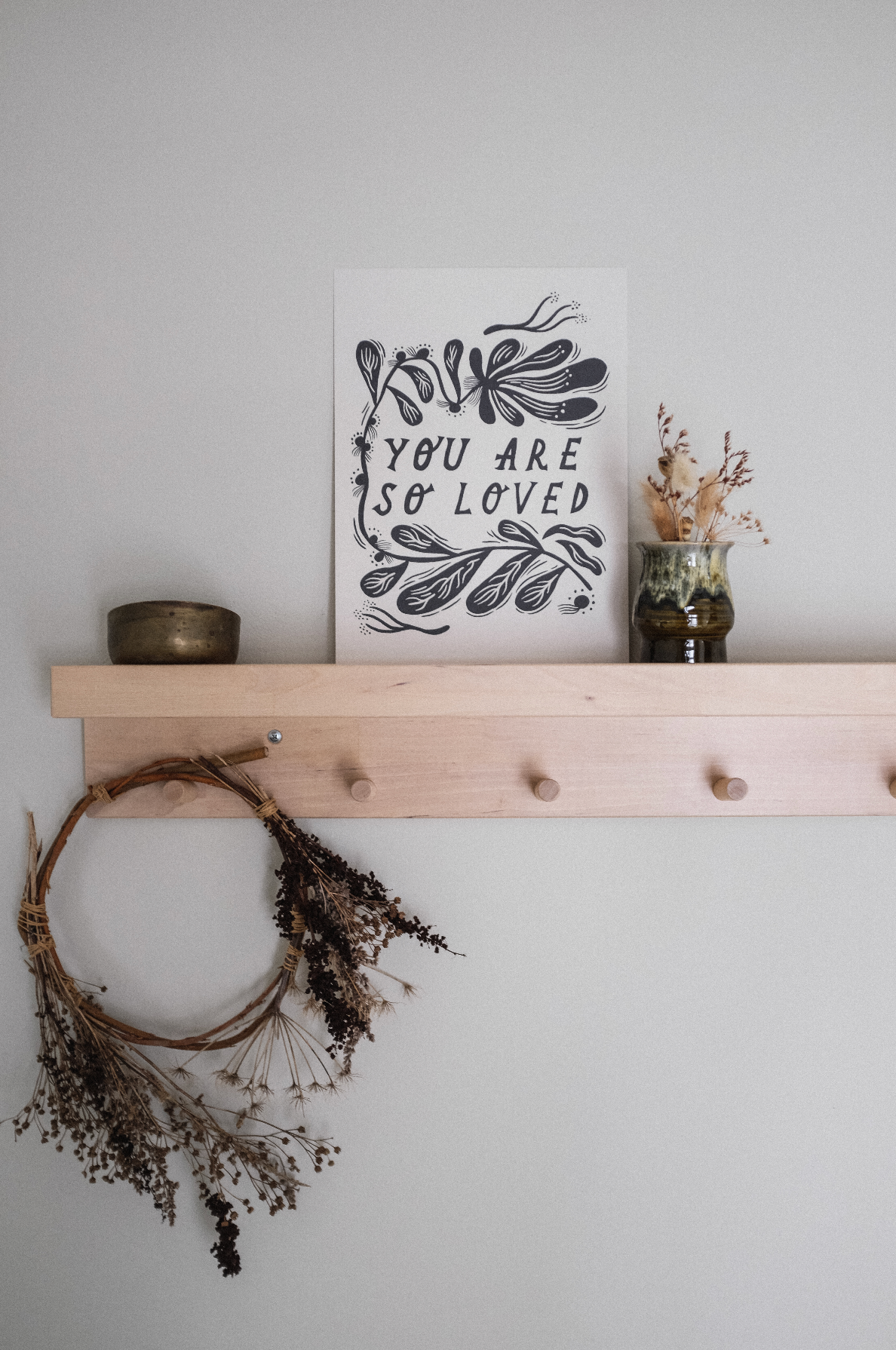 'You Are So Loved' Thoughtful Art Print