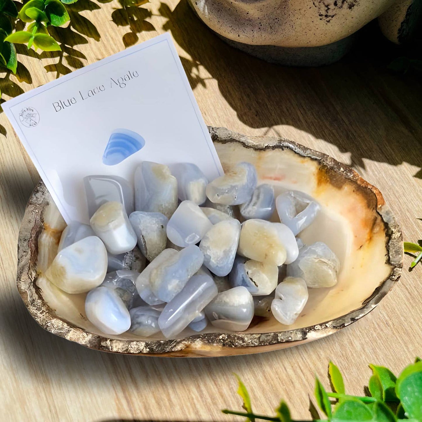 Blue Lace Agate Tumble Stones