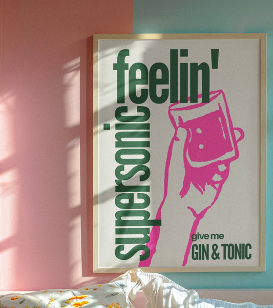 Feelin’ supersonic Oasis inspired print: A4