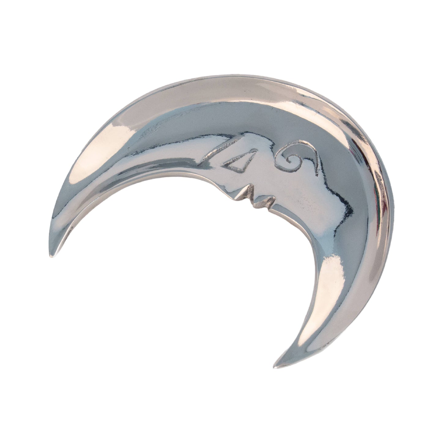 Helio Ferretti Metal Moon Jewellery Dish - Silver