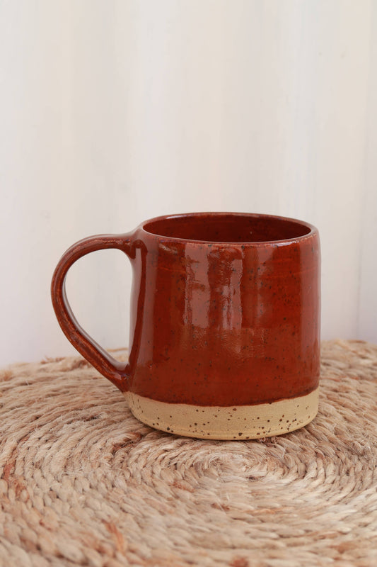 Handmade Ceramic Mug - Speckled Burnt Sienna