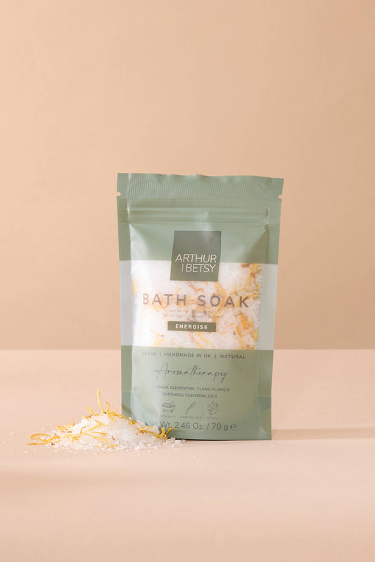 Aromatherapy Bath salts, Luxury Bath soak, Bath salts bag: Energise