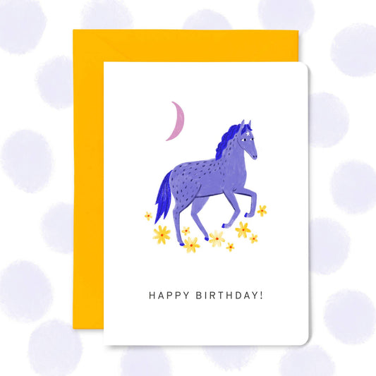 Horse Happy Birthday Card