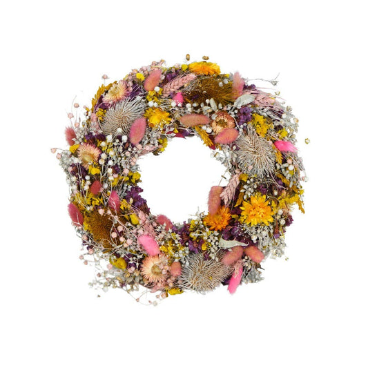 Dried Flowers Wreath - Fairy Garden 30cm