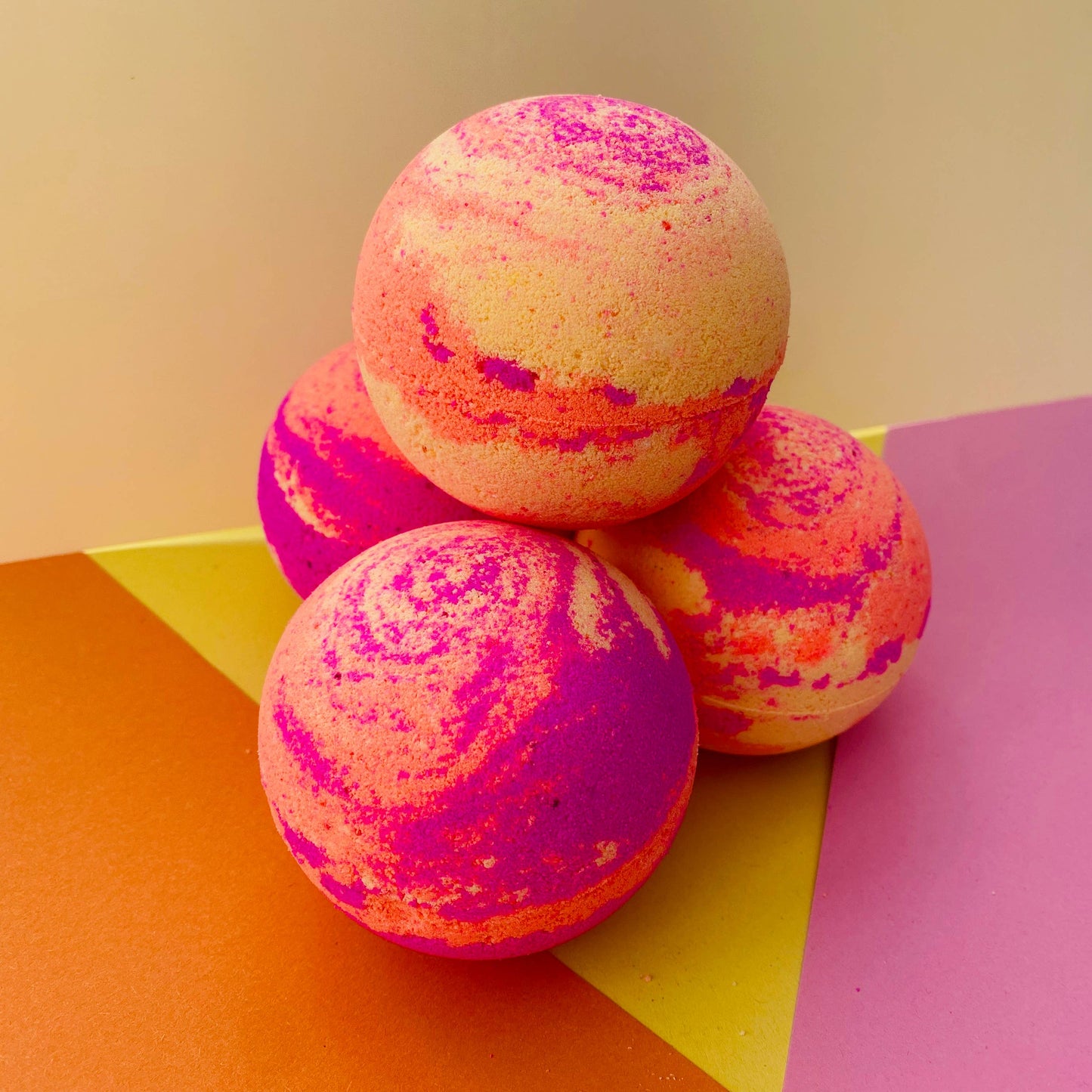 Handmade Back to the 80's Bath Bomb Neon Fluorescent Summer