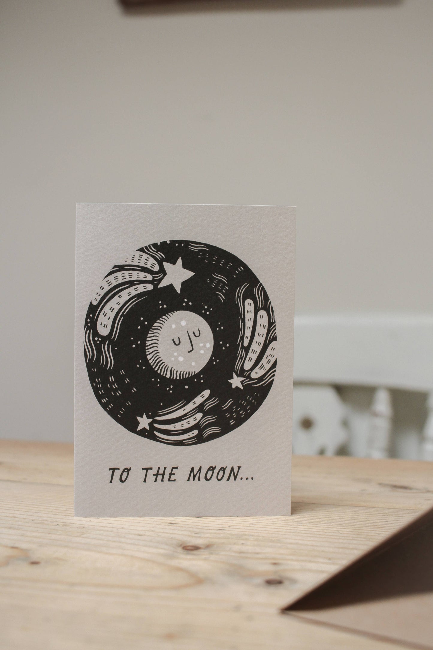 'To The Moon...' Love Card