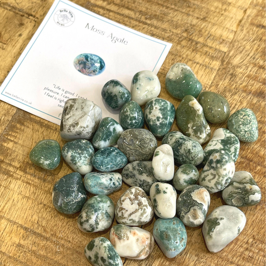 Moss Agate Tumble Stone