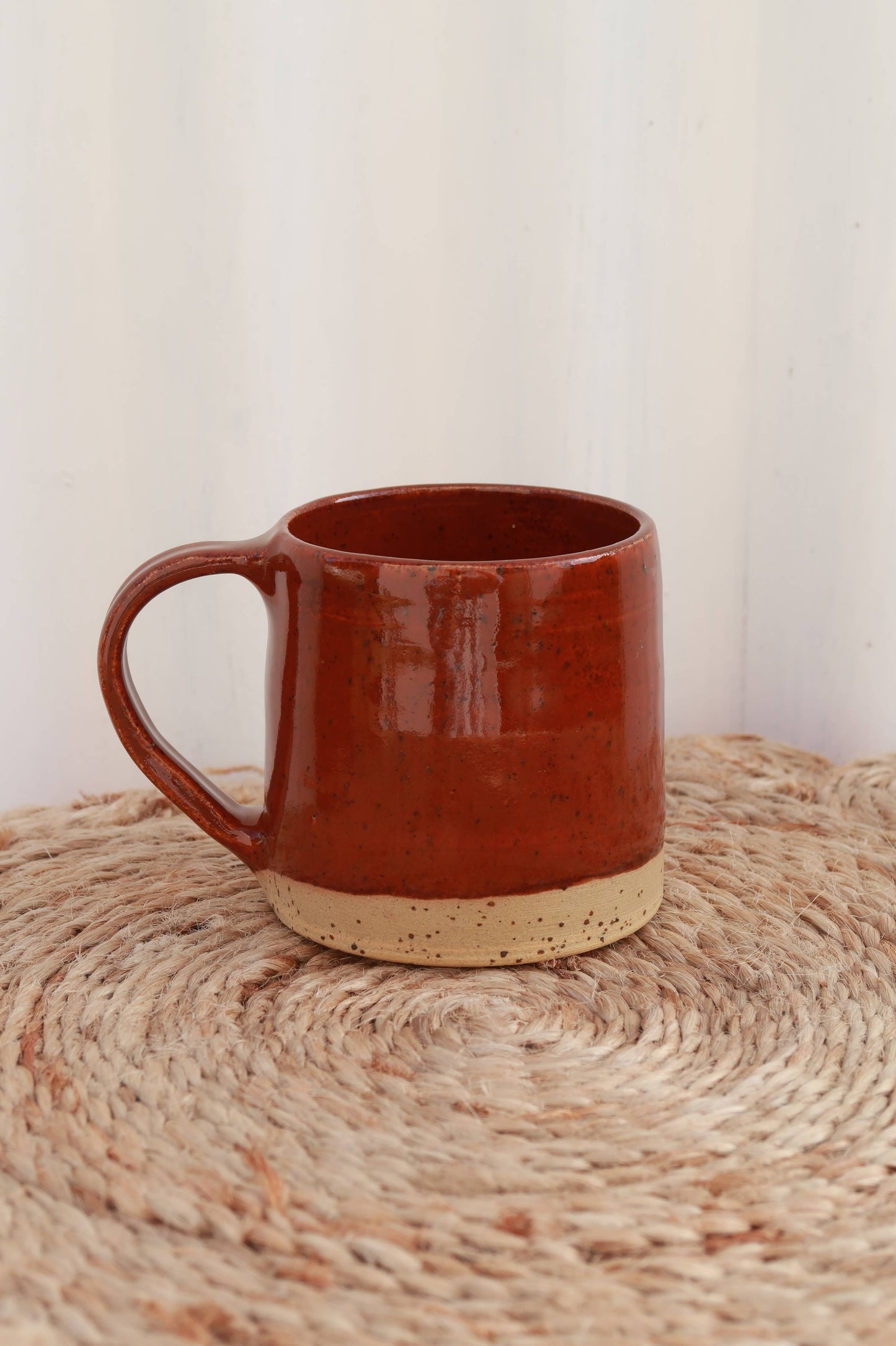 Handmade Ceramic Mug - Speckled Burnt Sienna