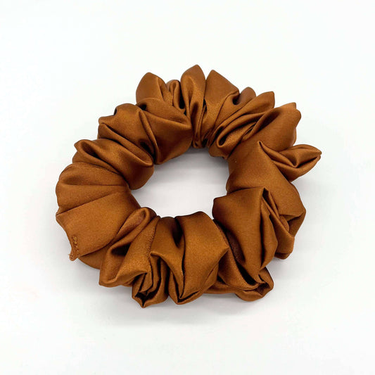 Luxury Satin Scrunchies - NEW COLOURS: Copper / Regular