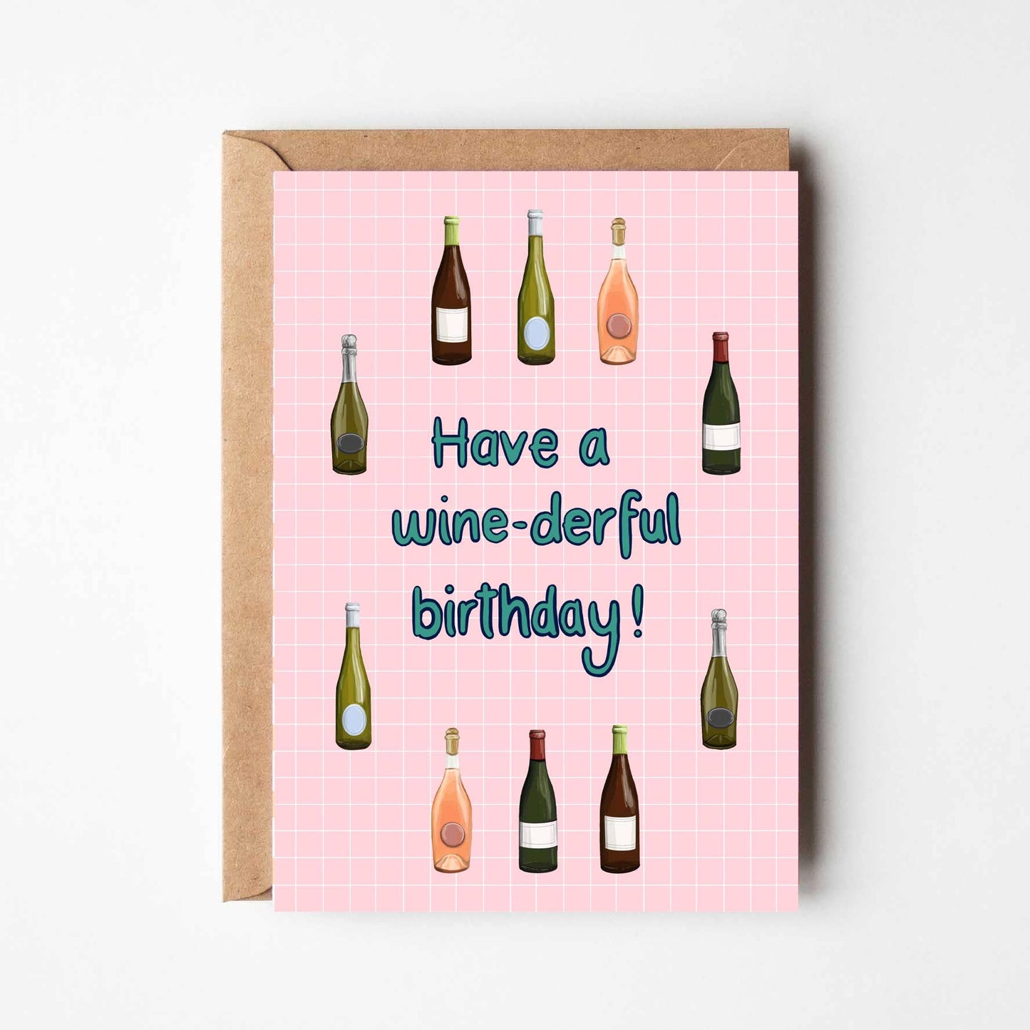 Have a wine-derful birthday - a wine themed Birthday card
