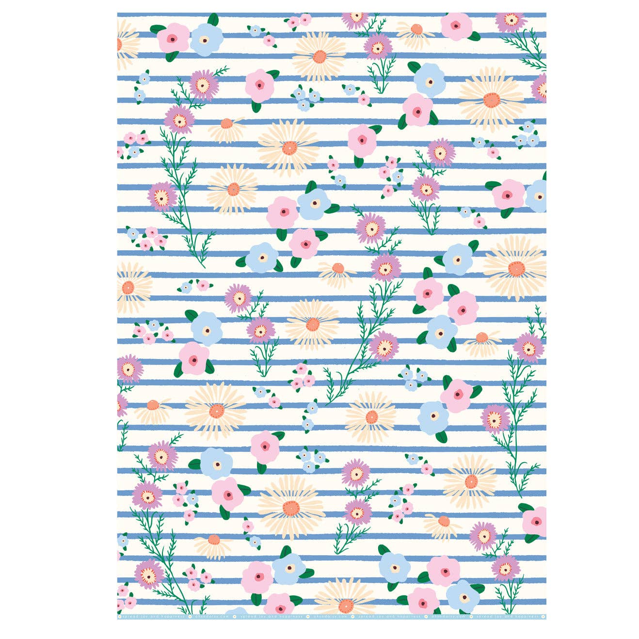 COQUETTE MEADOW GIFT WRAP SHEET