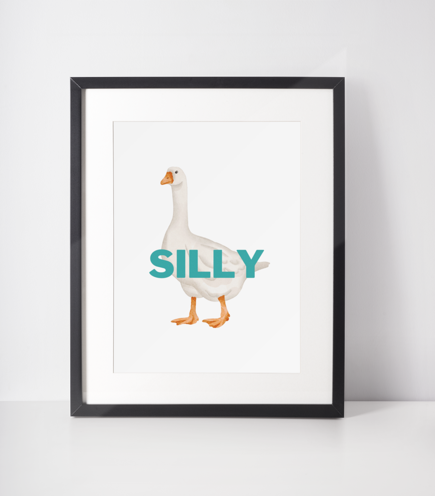 Silly Goose Print: A4