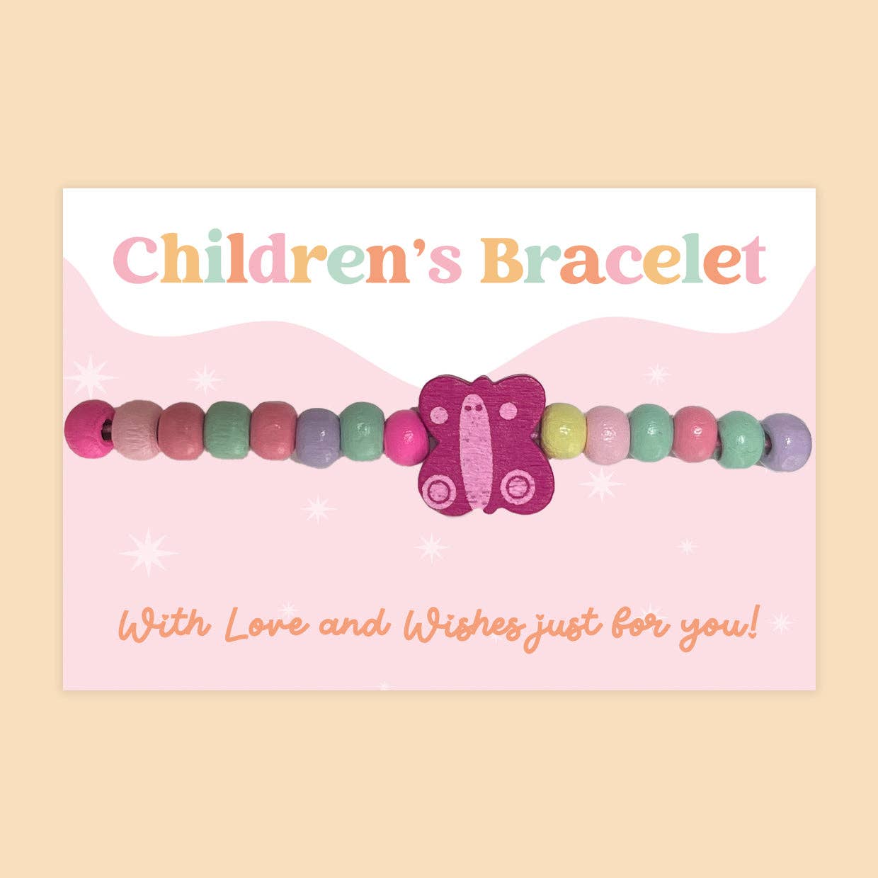 Butterfly - Children's Beaded Bracelet
