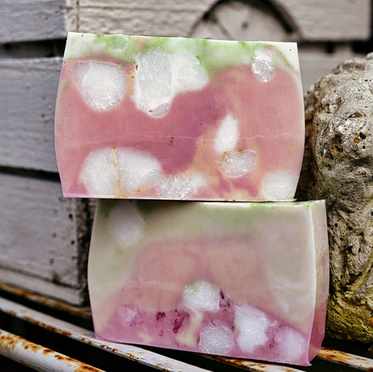 Breakfast In Tuscany - Handmade Donkey Milk Soap Bar: Half bar