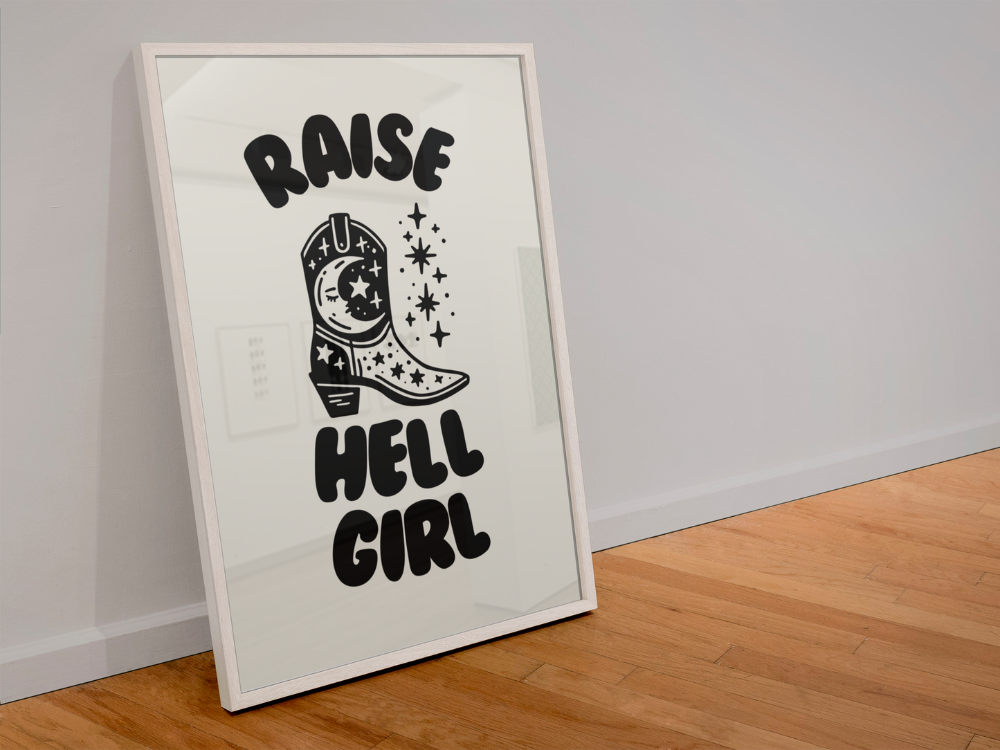 Raise Hell Girl Print