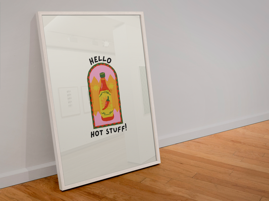 Hello hot stuff print: A4