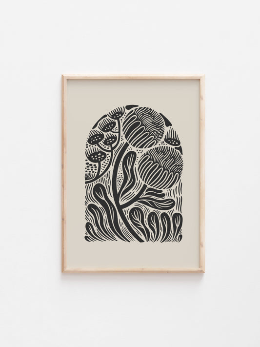 'Bloom' Flowers Art Print