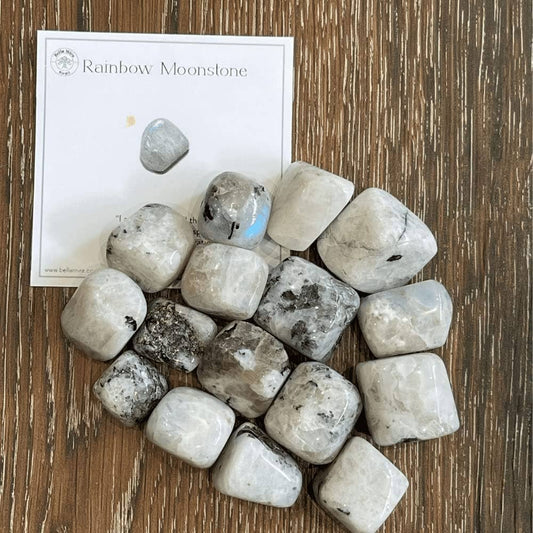 Rainbow Moonstone Tumble Stone