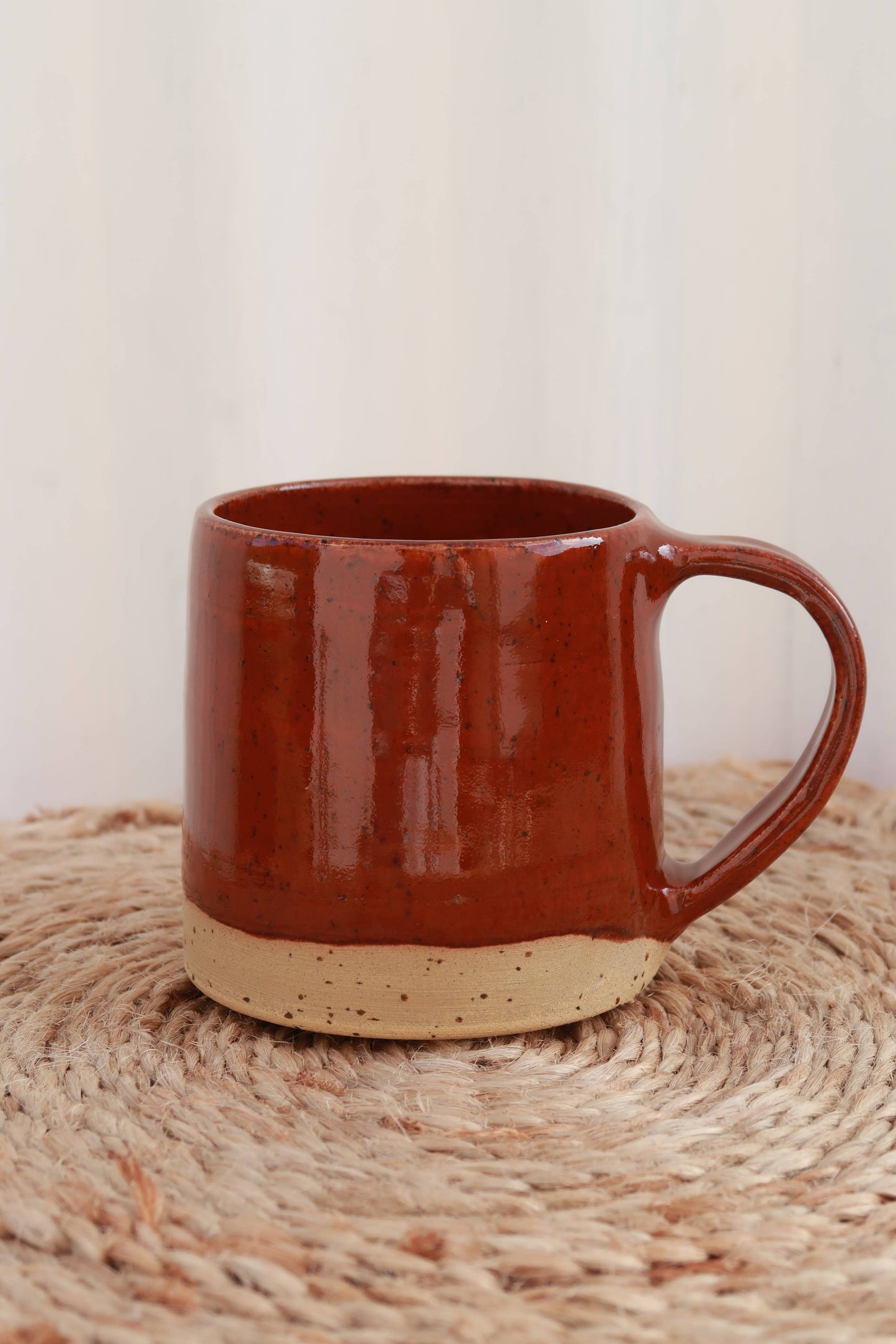 Handmade Ceramic Mug - Speckled Burnt Sienna