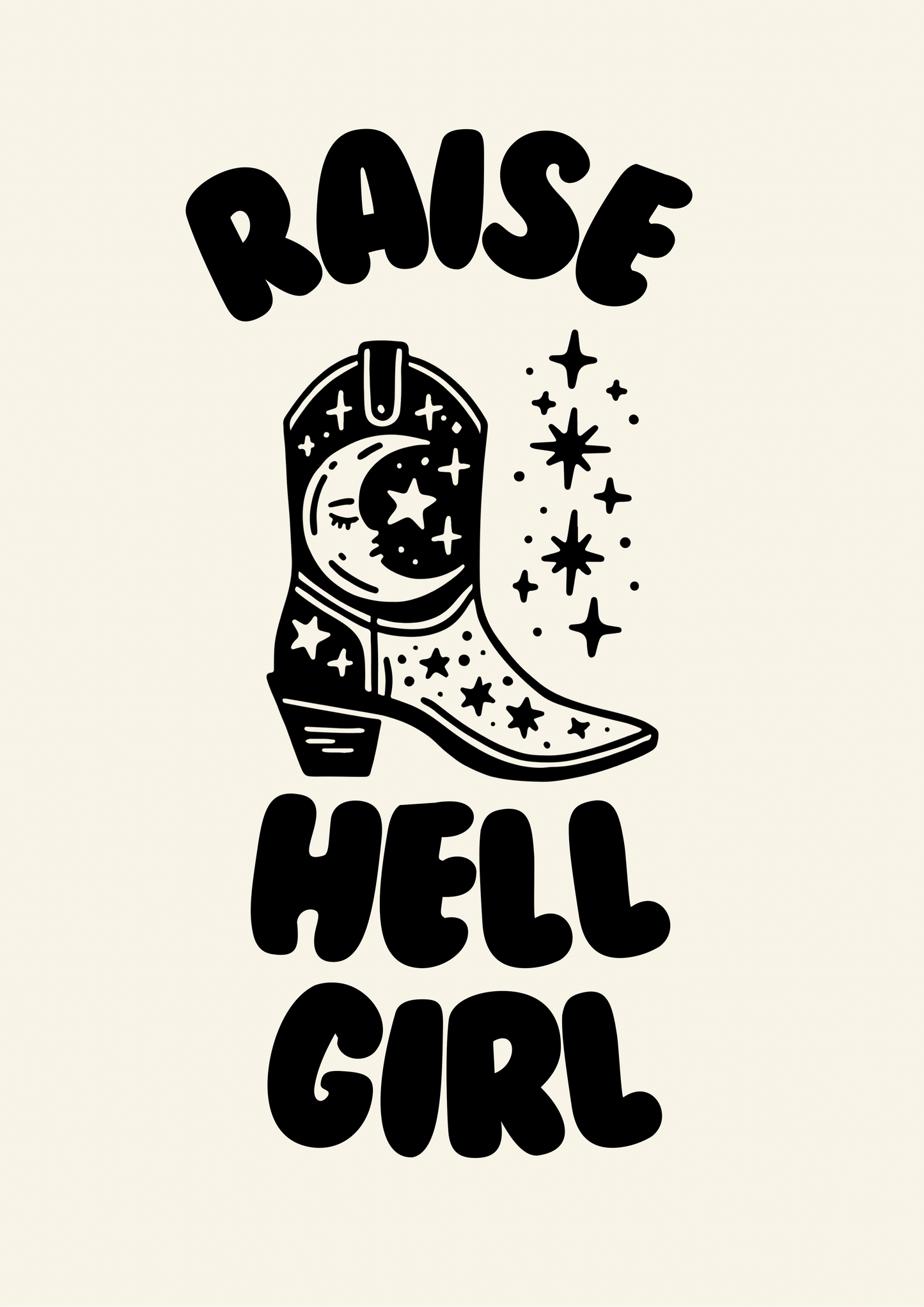 Raise Hell Girl Print