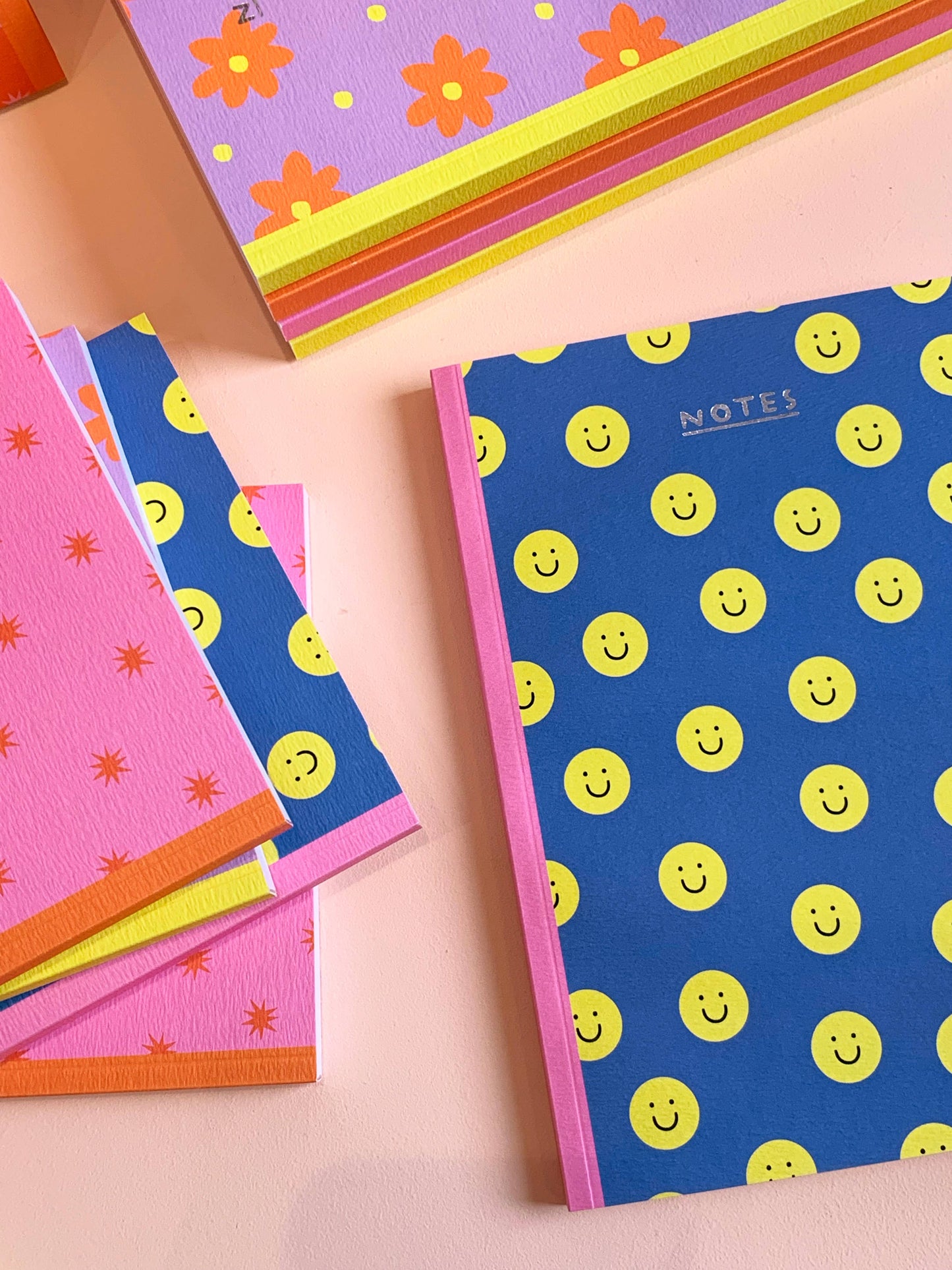 Smiley Face Notebook - Blank Notebook - Journal - Fun