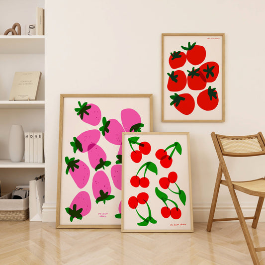 Fruit Art Print Bundle: A4