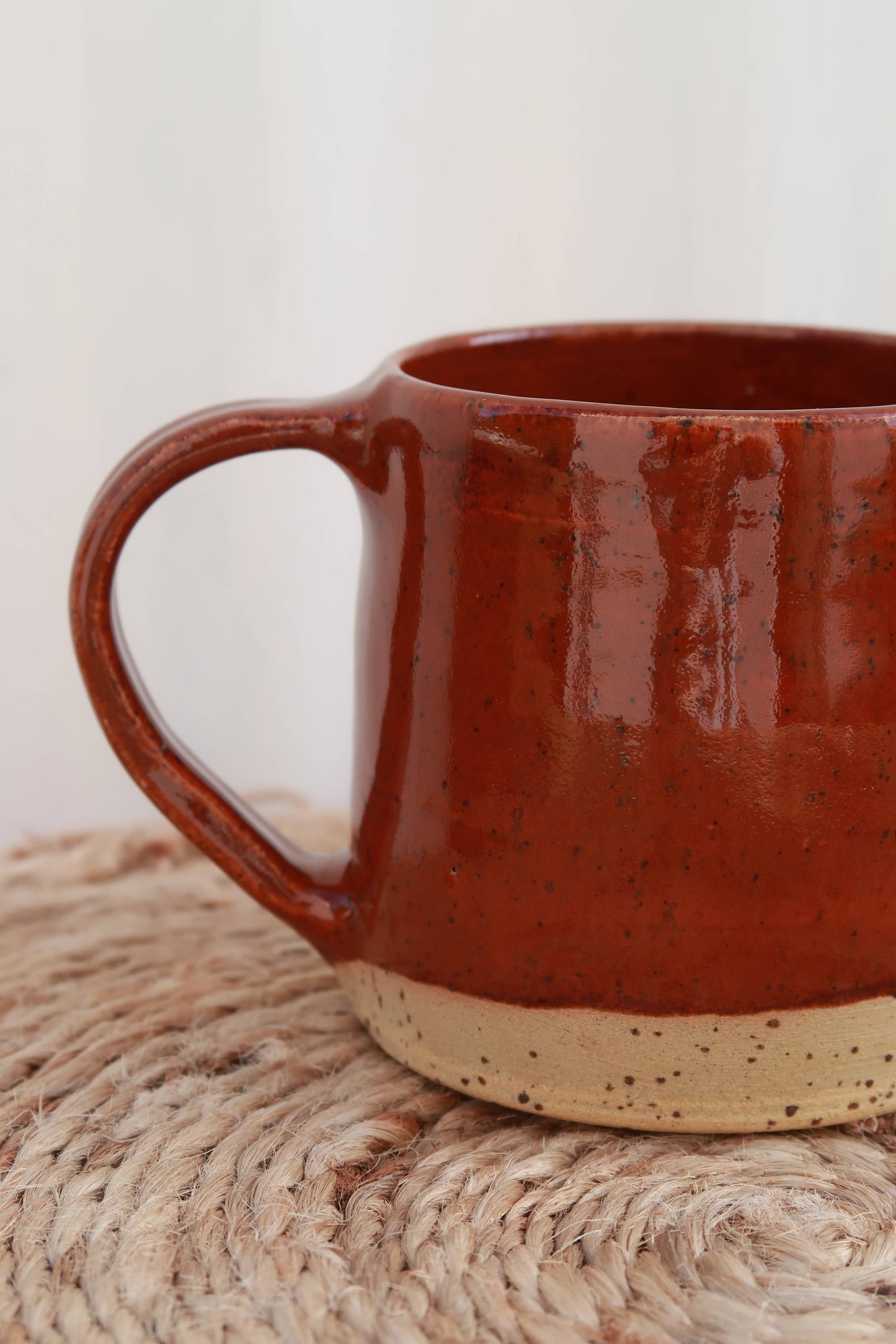 Handmade Ceramic Mug - Speckled Burnt Sienna