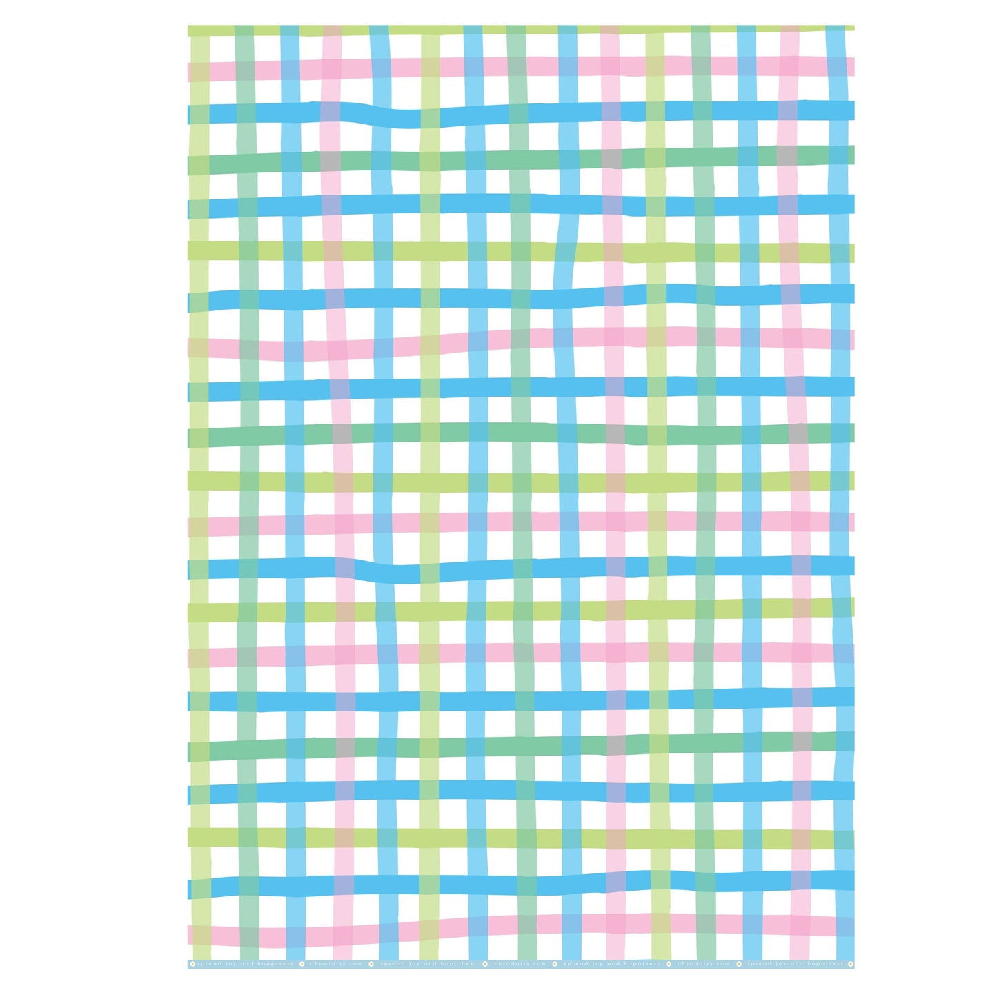 PICNIC GINGHAM GIFT WRAP SHEET