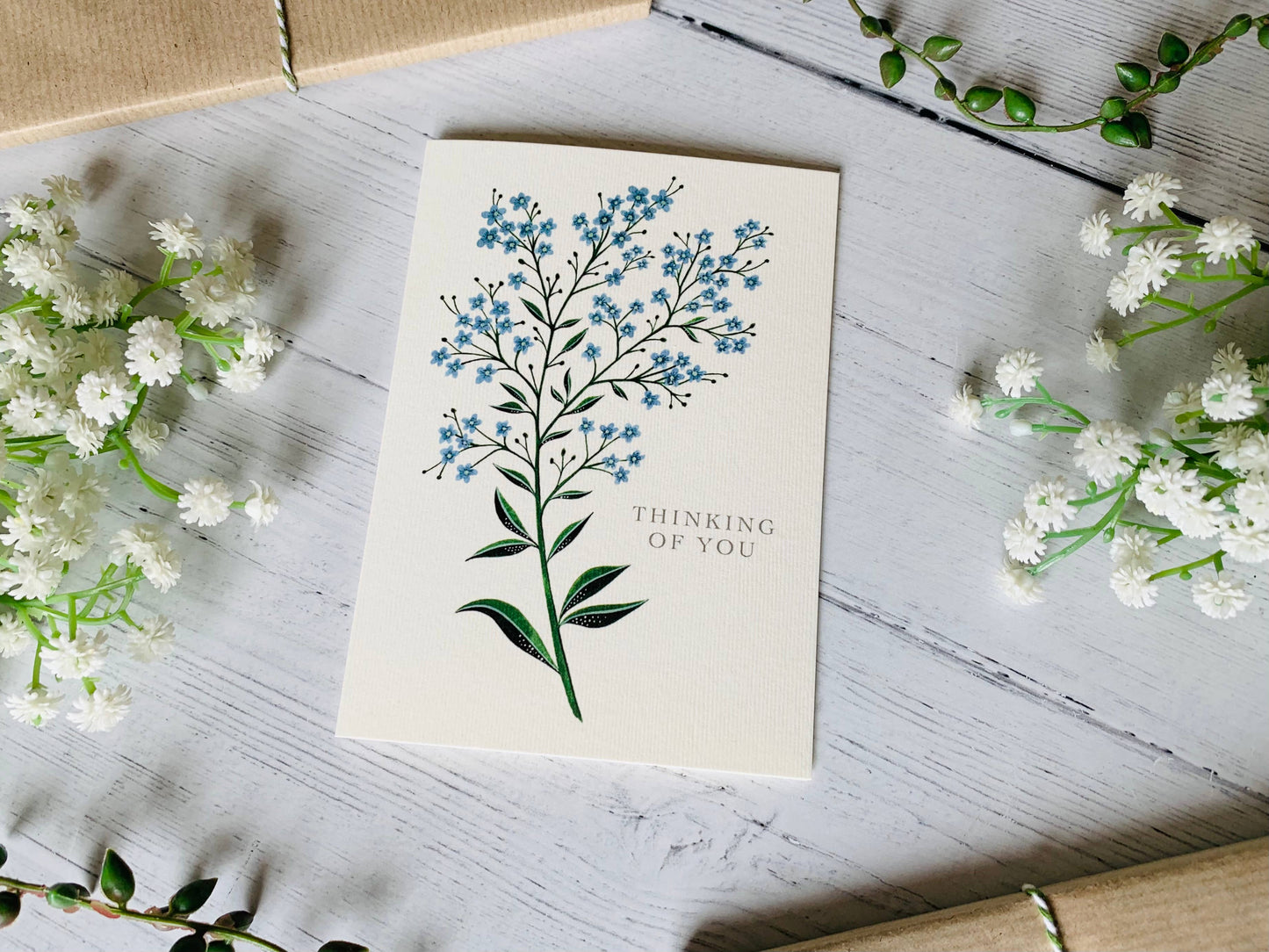 Thinking of You Forget-me-nots Greeting Card