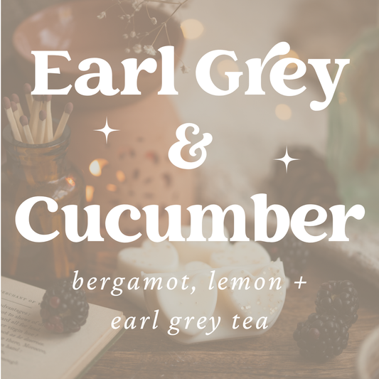 Earl Grey & Cucumber Scented Heart Clamshell Soy Wax Melts