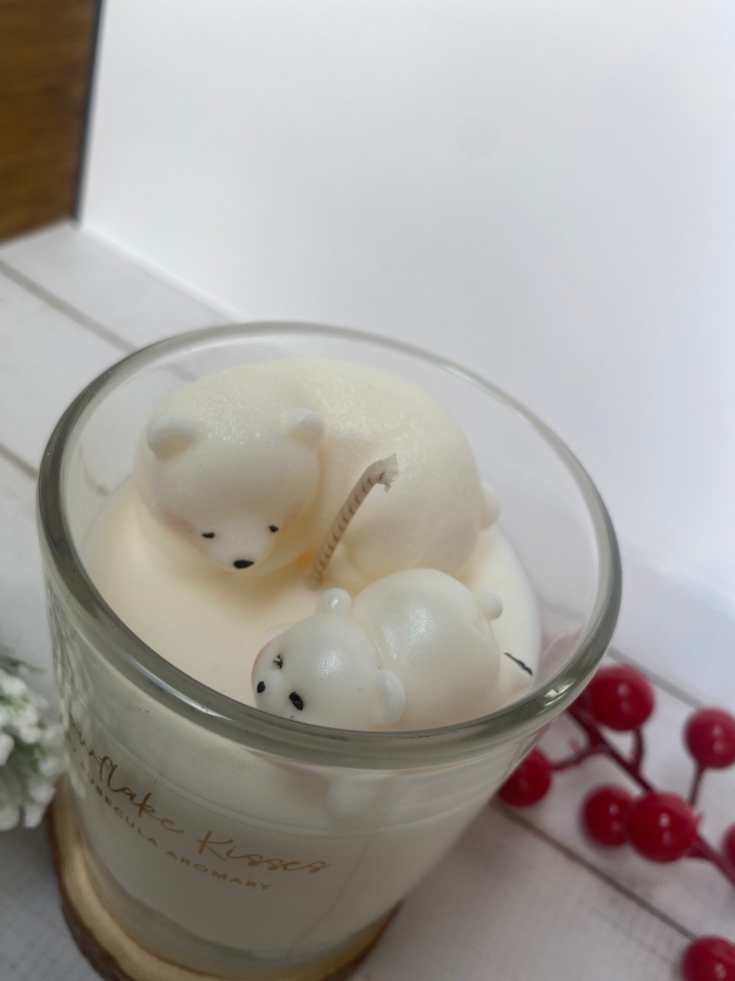 Handmade Polar Bear Candle - Snow Fairy Scent
