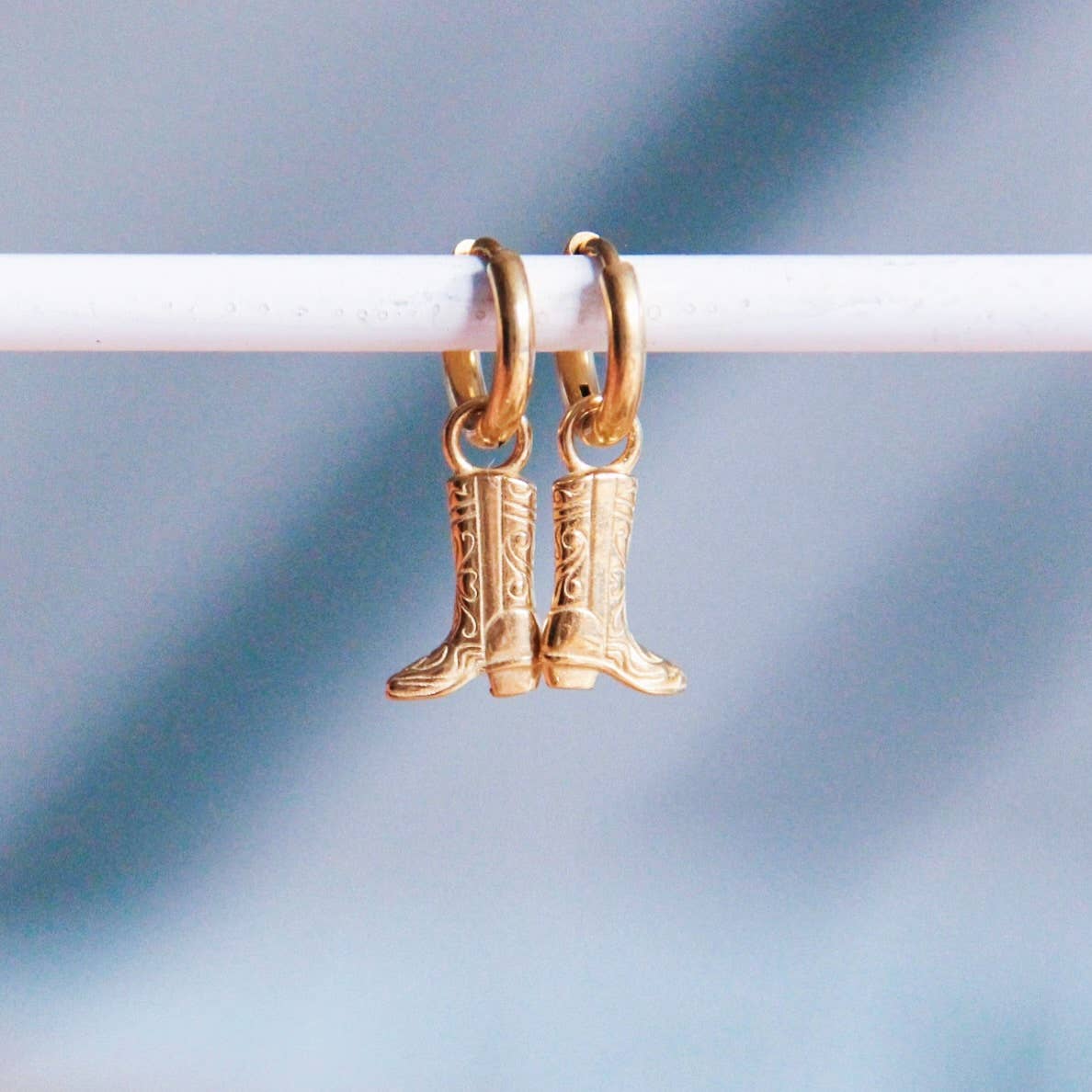 Cowboy/Cowgirl Boot Huggie Hoop Earrings