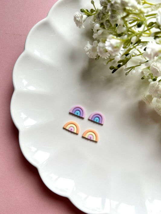 Colourful Rainbow Studs