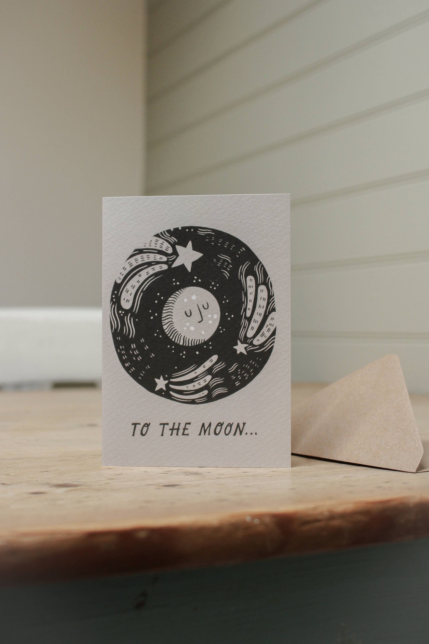 'To The Moon...' Love Card