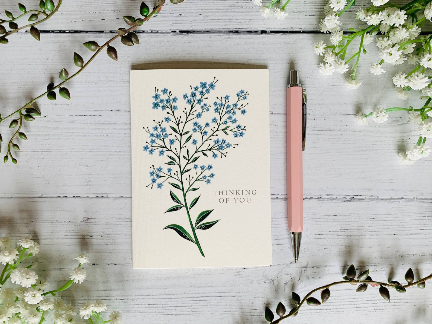 Thinking of You Forget-me-nots Greeting Card