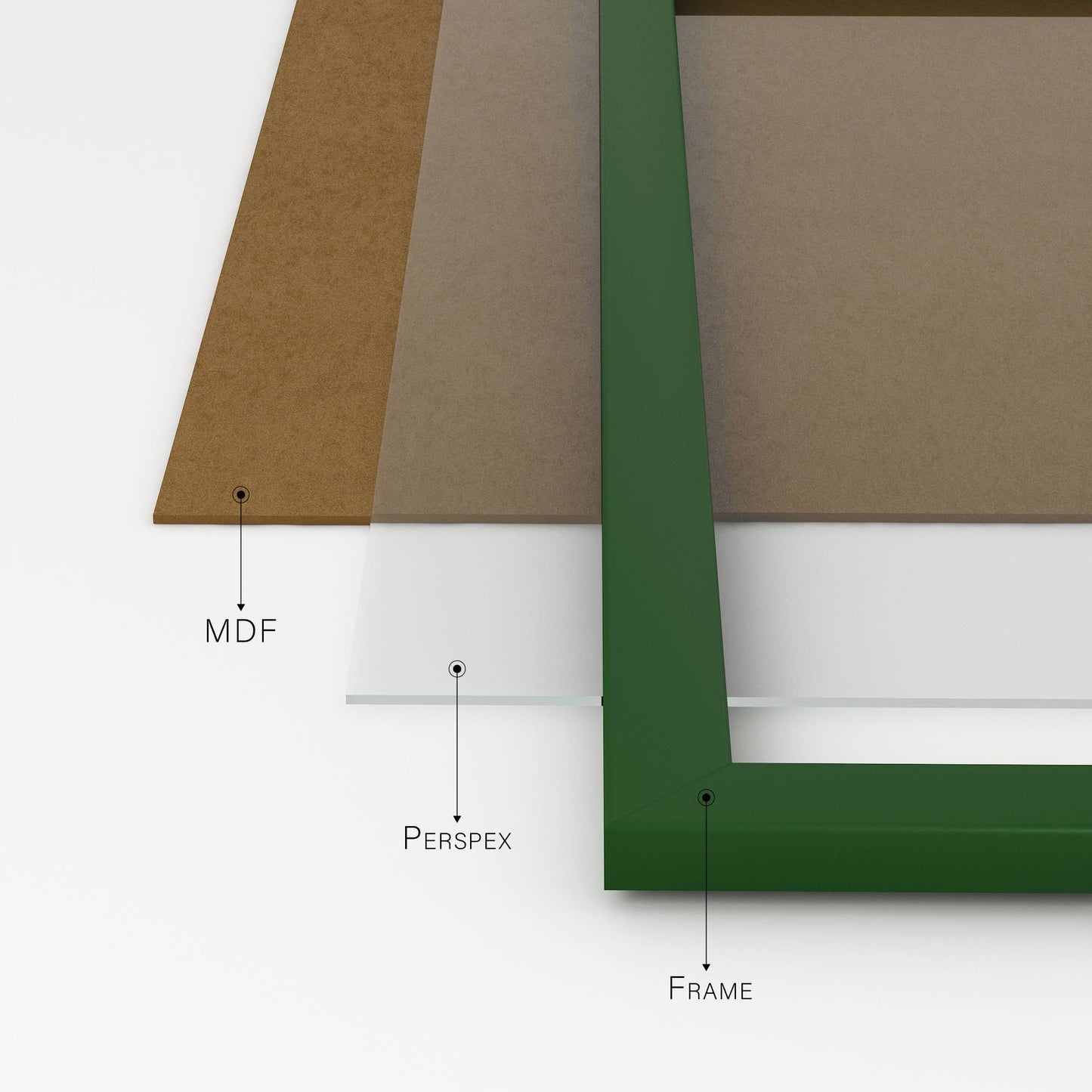 Green A3 Picture Frame